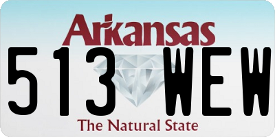 AR license plate 513WEW