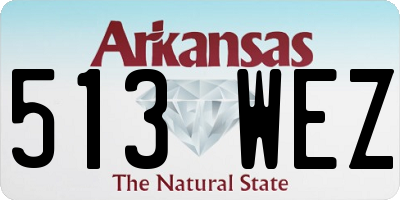 AR license plate 513WEZ