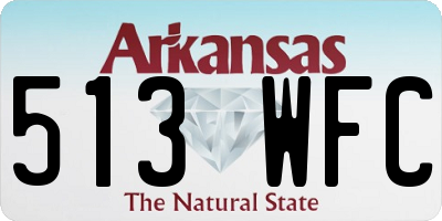 AR license plate 513WFC