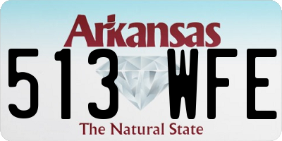 AR license plate 513WFE