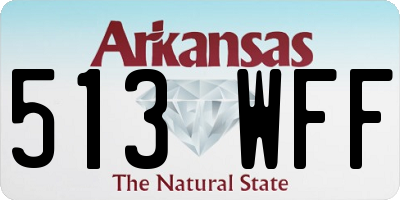 AR license plate 513WFF