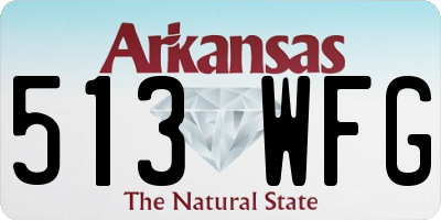 AR license plate 513WFG