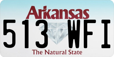 AR license plate 513WFI
