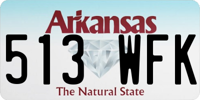 AR license plate 513WFK
