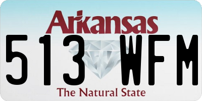 AR license plate 513WFM