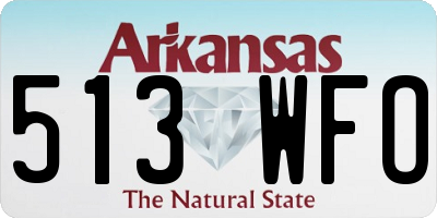 AR license plate 513WFO
