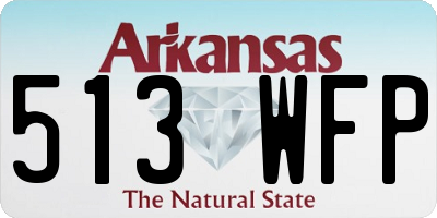 AR license plate 513WFP