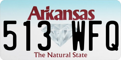 AR license plate 513WFQ