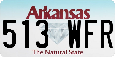 AR license plate 513WFR