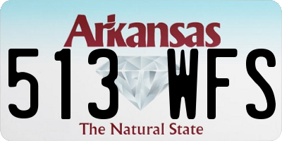 AR license plate 513WFS