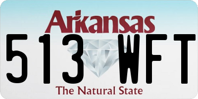 AR license plate 513WFT