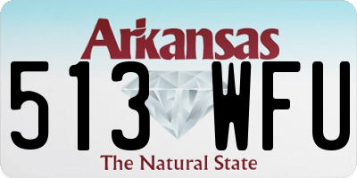 AR license plate 513WFU