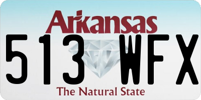 AR license plate 513WFX