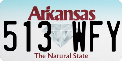 AR license plate 513WFY