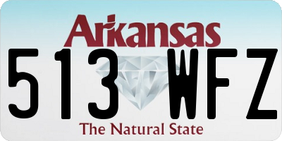 AR license plate 513WFZ