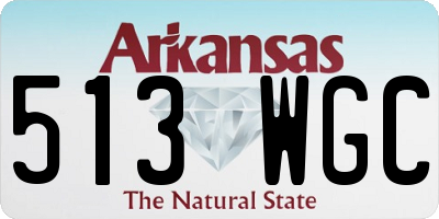 AR license plate 513WGC
