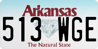 AR license plate 513WGE