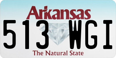AR license plate 513WGI