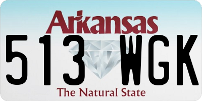 AR license plate 513WGK