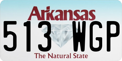 AR license plate 513WGP