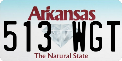 AR license plate 513WGT