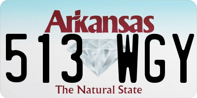 AR license plate 513WGY