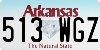 AR license plate 513WGZ