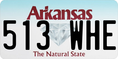 AR license plate 513WHE