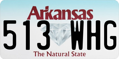 AR license plate 513WHG
