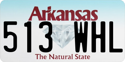 AR license plate 513WHL