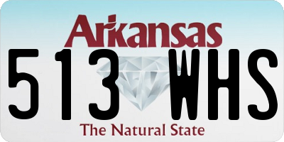 AR license plate 513WHS