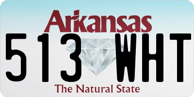 AR license plate 513WHT
