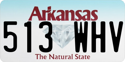 AR license plate 513WHV