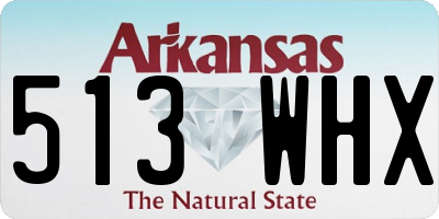 AR license plate 513WHX