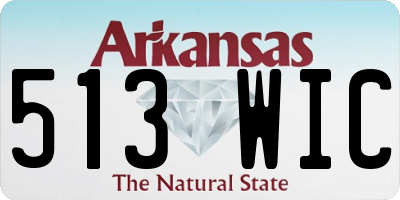 AR license plate 513WIC