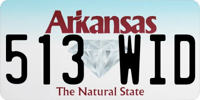 AR license plate 513WID