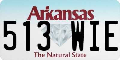 AR license plate 513WIE