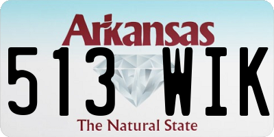 AR license plate 513WIK