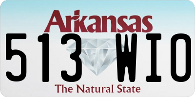 AR license plate 513WIO