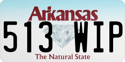 AR license plate 513WIP
