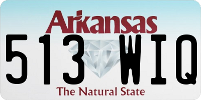 AR license plate 513WIQ