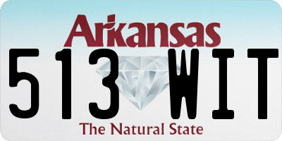 AR license plate 513WIT