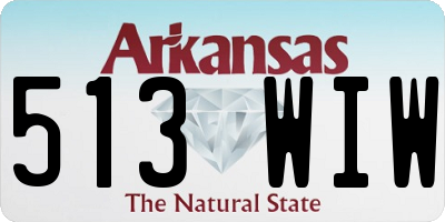 AR license plate 513WIW