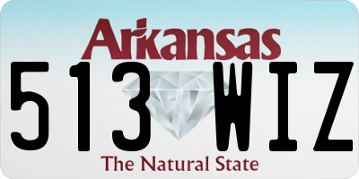 AR license plate 513WIZ