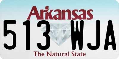 AR license plate 513WJA