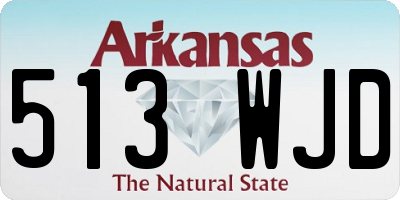AR license plate 513WJD