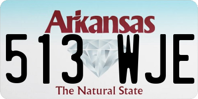 AR license plate 513WJE