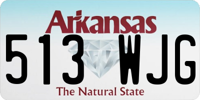 AR license plate 513WJG