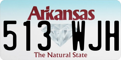 AR license plate 513WJH