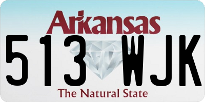 AR license plate 513WJK